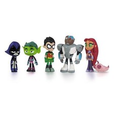 Teen Titans Go Teen Titans Action Figure (6-Pack), 2" New