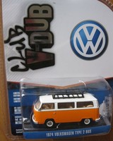 `74 VW T 2 Bus + Roof Rack Gepäckträger Volkswagen 1974 ** Greenlight 1:64 OVP 