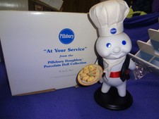 Danbury Mint Pillsbury Doughboy Doll - At Your Service