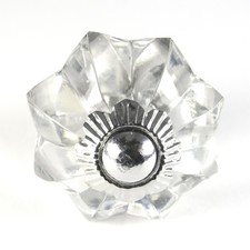 5 Lg Glass Cabinet Knobs Kitchen Drawer Pulls Furniture Hardware Melon-K21