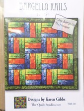 BARGELLO RAILS QUILT QUILTING PATTERN, From The Quilt Studio ON SALE!