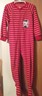 Boy's Carter's Red Striped Footie Pajamas PJS Sleeper One Piece Bodysuit Sz 4T