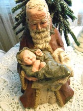 Sarah'S Attic " Peace on Earth " Santa Holding Baby Jesus # 806 Limited Edition