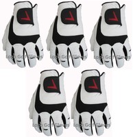 5 Golfhandschuhe Cabretta Leder Palm v Logo 4 S M M / L L Extra Large