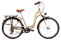 26 Zoll Cityfahrrad ROMET Symfonia ALURAHMEN 6 Gang SHIMANO, Nabenynamo