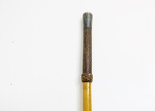 Antique / Vintage Brooks Brothers Walking Stick / Cane With Silver Hallmarks
