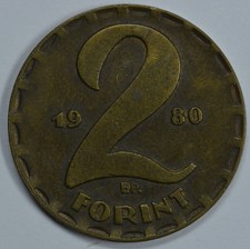 1980 Hungary 2 Forint coin