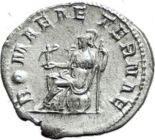 GORDIAN III 239AD Rome Authentic Genuine Ancient Silver Roman Coin ROMA i59055