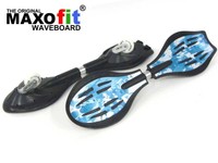 Waveboard MAXOfit® Mini 72 cm "Ice" bis 129 kg mit Leuchtrollen und Tasche