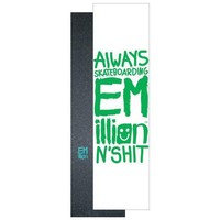 EMillion Small Logo Grip | Skateboard Griptape | black-blue