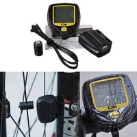 LCD Fahrradcomputer Fahrradtacho Tachometer kabellos Kilometerzähler + Batterie