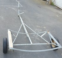 Slipwagen, Eigenbau, Stahl für Boot bis 4,50 m, L. 2.72m, Br. 1.51m