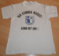 1. FC Magdeburg   -   T-Shirt  -  Wir Kommen wieder ...  -  Größe : S !