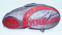 *NEU*WILSON Team 12 bag Tasche Tennis rot Racketbag 12er red K Factor tour new
