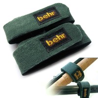 Neopren-Klettbänder, 2 Stück, 21cm x 2cm, für Spinnruten, Fliegenrute, Matchrute