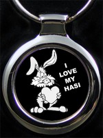 Liebe Hase Herz Liebesgeschenk Bildgravur Schlüsselanhänger inkl. Gravurtext 