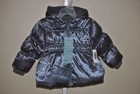 Girl's Old Navy Grey Puffer Water Resistant Jacket Coat, Size 12 Months to 5T