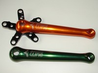 Tune Fast Foot Kurbel orange grün MTB 172,5 Retro NOS Compact Shimano XTR XT