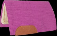 Mustang Solid Navajo Wool Pad Westernpad  pink