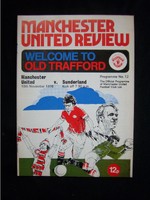 Orig.PRG   England 1.Division  1976/77  MANCHESTER UNITED FC - SUNDERLAND FC  !!