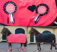 % HKM Little Sister Champ Abschwitzdecke pink dunkelblau 75 85 95 105 115 125 %