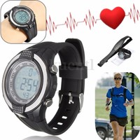 Neu Wireless Herzfrequenz Pulssmesser Pulsmessgur Pulsuhr Pulsgurt Brustgurt Uhr