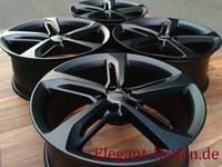 4 Original Audi 20zoll A8 4H und S8 Rotor Felgen " Schwarz Matt " zustand Neu