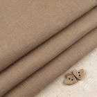 Robert Kaufman Essex Taupe brown linen cotton blend fabric/ blind curtain