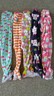 Lot 5 Girls (3)Fleece/2 Cotton Footed Pajamas Blanket Sleepers Carters 24 Months