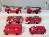 Wiking   1:87 Feuerwehr-Konvolut mit 6 Modellen ohne Verpackung (24)