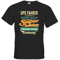getshirts - RAHMENLOS® Geschenke - T-Shirt - Superhelden Umhang - UPS Fahrer..