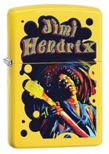 ZIPPO "JIMI HENDRIX" POLISHED LEMON COLOR LIGHTER ** NEW IN BOX ** MUSIC