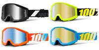 2016 100% STRATA MOTOCROSS MX BRILLE enduro motorrad 100 PERCENT GESPIEGELT/KLAR