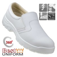 Arbeitsschuhe Sicherheitsschuhe Kochschuhe Schutzkappe WEIß (URGENT251S2)