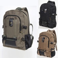 Herren Canvas Rucksack Schultertasche Messenger Bag Schulrucksack Sporttasche
