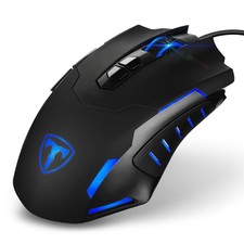 New 7200 Dpi Wired Gaming Mouse with 7 Buttons Programmable Breathing Light