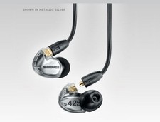 Shure SE425-V SILVER Sound Isolating In-Ear DJ Monitoring Headphones/Earphones 