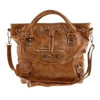 NEU FRIIS & COMPANY glänzende Damentasche Handtasche Tasche Bossa Braun