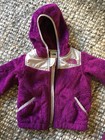 North Face Kids Infant 12-18 Month Purple Fleece Jacket Hoodie