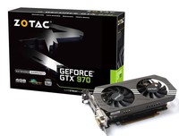 Zotac GeForce GTX 970, 4GB GDDR5, 2x DVI, HDMI, DisplayPort / 10 Monate alt