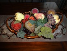 Fruit Basket Tray Wicker Vegetable Rattan Storage