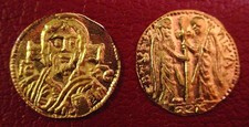 22 Karat Solid Gold Christ Coin Byzantine-style 1/2Tremissis .916 Fine
