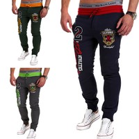 Herren Trainingshose Jogginghose Sporthose Fleecepant Fitness Hose Navy/Grau