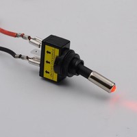 12V 20A-Auto-Red LED-Licht Toggle-Kippschalter 3 Pin SPST ON / OFF-Verkäufe