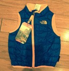 NWT The North Face Boys Thermoball Quilted Vest Monster Blue Orange 12-18 Months