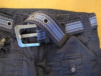 Coole CargoHose by Esprit *Play Turn up* navy - dunkelblau + Gürtel *36/38* 