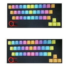 Newest Multicolor PBT 37keys Double Shot Backlit Keycap for Mechanic Keyboard