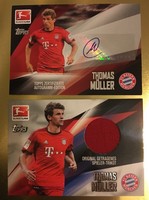 Topps  Chrome Bundesliga 2016 Autogramm und Trikotkarte Thomas Müller