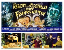 ABBOTT AND COSTELLO MEET FRANKENSTEIN LOBBY BANNER CARD # 9 POSTER 1948 