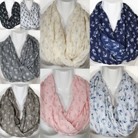 LOOPSCHAL SCHLAUCHSCHAL RUNDSCHAL HALSTUCH ANKERMUSTER SOMMER/FRÜHLINGSSCHAL